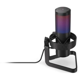 Endorfy AXIS Micrófono Streaming Negro USB-C RGB Conexión 3.5mm Klinke