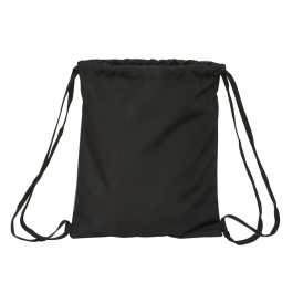 Bolsa Mochila con Cuerdas BlackFit8 Old school Negro Gris 35 x 40 x 1 cm