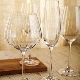 Bohemia Copa de Vino Optic Cristalin de Vidrio 50 cL Transparente Pack de 6 Unidades | Borde Fino, Ecológico, Larga Duración, Apto Lavavajillas