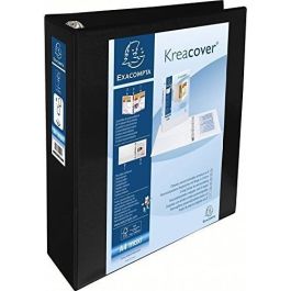 Exacompta Carpeta 4 Anillas Mixtas 60 mm Kreacover Forrada Pp A4+ Personalizable 3 Bolsos Exteriores Negro Precio: 5.50000055. SKU: B1BSLBBWEP