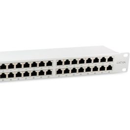 Equip Patchpanel 48x RJ45 Cat6A 19" FTP 1HE Premium hellgrau