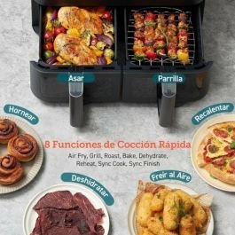 Cosori COS1707381744609 Freidora sin aceite Edición Chef de dos cestas, 8.5 L, 2 cestas, 8 programas, 1750 W, Negra