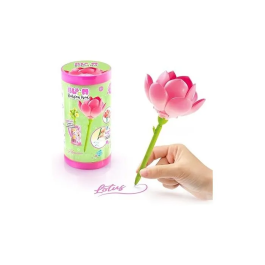 Canal Toys Bloom BLM 001 Bolígrafo con Forma de Flor, Purpurina y Tinta Perfumada - Set de 6 Flores para Coleccionar