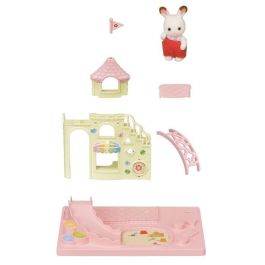Sylvanian Families 5319 El Castillo del Bebé Conejo de Chocolate - Juego para Guardería y Jardín de Infantes