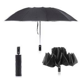 Paraguas de Cierre Inverso Plegable con LED Folbrella InnovaGoods Paraguas de Cierre Inverso Plegable con LED Folbrella InnovaGoods