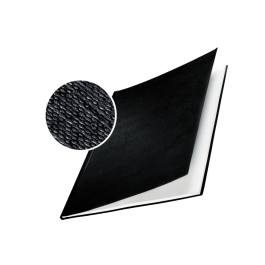 Leitz 35565 Tapa de Encuadernación Channel Rígida Negra Lomo a Capacidad 36/70 Hojas Din A4 Cartón