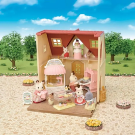 Sylvanian Families SYL5054131058077 La caja de pasteles 5807 - Playset de cocina y comida para muñecas, Juguetes para niños a partir de 3 años