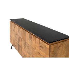 GINER Y COLOMER Aparador Madera de Mango 170 cm Natural Negro
