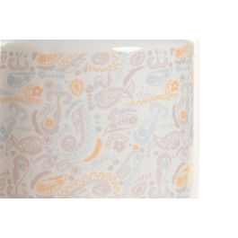Bote DKD Home Decor 15 x 15 x 21 cm Blanco Amarillo Dolomita Shabby Chic Bote DKD Home Decor 15 x 15 x 21 cm Blanco Amarillo Dolomita Shabby Chic