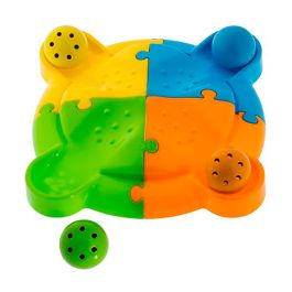 Chicco 00009308000000 Super Torre Apilable con 6 Vasos Transparentes y 4 Bolas. Aprende letras. Edad +6 Meses