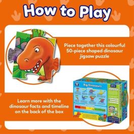 Puzzle de Dinosaurios - ORCHARD - 50 piezas - Desarrolla habilidades de coordinación y observación Puzzle de Dinosaurios - ORCHARD - 50 piezas - Desarrolla habilidades de coordinación y observación