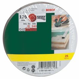 Bosch PEX 400 AE Lijadora Rotorbital Excéntrica Compacta 350W con Plato de 125mm, Velocidad Variable, Sistema Microfiltro y Estuche