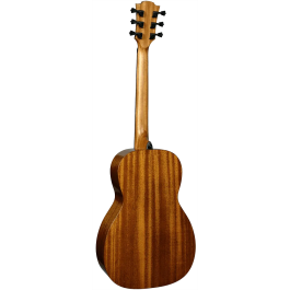 LAG Guitarra Acústica Parlor A/E Tramontane 98 Caoba Sólida Electroacústica