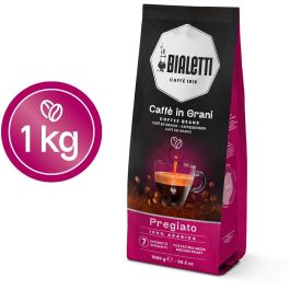 Bialetti Café en Grano Esperto Pregiato 100% Arábica Tueste Medio Intensidad 7, Café Espresso 1 kg