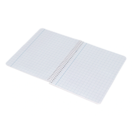 Liderpapel Cuaderno espiral cuarto tapa dura 80 hojas milimetrado 75gr colores surtidos
