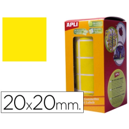 Apli Gomets Autoadhesivos Cuadrados 20x20 mm Amarillo Rollo 1770 Unidades Precio: 4.49999968. SKU: B145328QLE