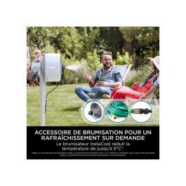 Shark SHA1719304504574 Ventilador FlexBreeze Ultrarrápido con o sin Cable, 5 Velocidades