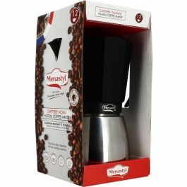 Menastyl 3935072 Cafetera italiana de aluminio para 12 tazas, compatible con todo tipo de fuegos e inducción Menastyl 3935072 Cafetera italiana de aluminio para 12 tazas, compatible con todo tipo de fuegos e inducción