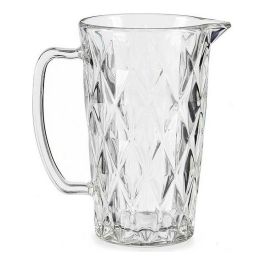 Vivalto Jarra de Agua 1L de Vidrio Transparente, 12x19.5x17.7 cm (6 Unidades)