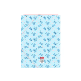 Safta Carpeta carton folio gomas solapas Stitch Ohana