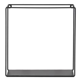 Home Deco Factory Juego 3 Estantes Metal Cuadrado Black Forest Pared Grande 30x10 Mediano 25x10 Pequeño 20x10