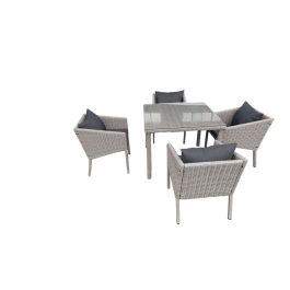 Mesa Terraza Y Jardin DKD Home Decor Gris 90 x 72 x 90 cm Set de 5 Precio: 424.49999966. SKU: B195WJLZTS