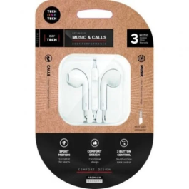 earTECH Auriculares Intrauditivos TEC1011 con Micrófono, Mini Jack 3.5, Blancos Precio: 5.5176. SKU: B1JQPVMQ2N
