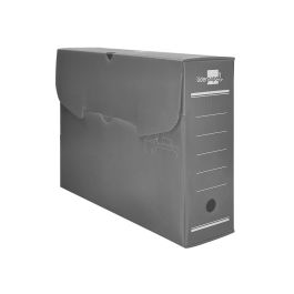 Caja Archivo Definitivo Plastico Liderpapel Gris 387x275x105 mm 5 unidades