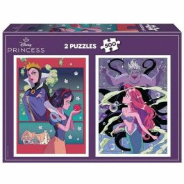 EDUCA AAAQE71934 Puzzle Villanos y Princesas Disney 2x500 piezas