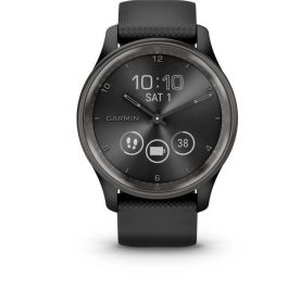 Garmin GAR0753759309428 Reloj Conectado Vivomove de Tendencia con Correa de Silicona Black WW