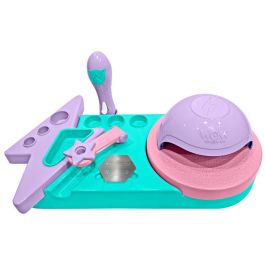 Wow Generation Estudio de Uñas y Salón de Manicura con Lámpara de Secado, Lápiz Mágico de Purpurina y Estampador