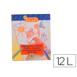 Jovi Lápices de Cera Hexagonal Caja de 12 Unidades Colores Surtidos Precio: 15.0282. SKU: B19KCPCQYB