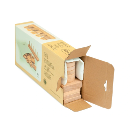 Andreutoys Juego Didactico Formas Geometricas Sensoriales Madera Inclusivo para Desarrollo Tactil y Logico