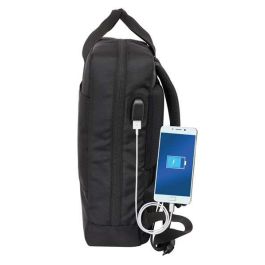 Mochila para portatil 13,3''+usb real madrid premium 29x39x11 cm