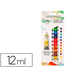 Liderpapel Pintura Acrílica Caja de 12 Tubos de Aluminio de 12 ml Colores Surtidos Precio: 7.5504. SKU: B1HHS6PE8Z