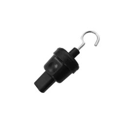 Kaiser 11602 Soporte gancho fijación para cable rectangular 5x11mm, goma, negro