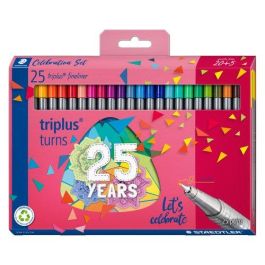 Staedtler 334 Estuche 20+5 Rotuladores Triplus Fineliner Punta Superfina 0.3 mm, 48 Colores, Dry Safe Precio: 14.49999991. SKU: B1K3ZHD732