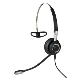Jabra 2400 II Auricular Mono Wideband QD 3-en-1 Alámbrico para Oficina/Centro de Llamadas Negro Plata
