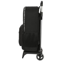 Mochila Escolar con Ruedas Real Madrid C.F. Corporativa Negro 15 L