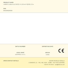 Edm Cablecillo h07z1-k 2,50 mm² Negro 10 m