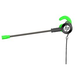 HP Auricular Gaming con Doble Micrófono Extraíble, Control de Volumen, Color Verde - Auricular HP Gaming con Doble Microfono (Extraible) y Control de Volumen - Verde