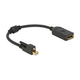 DeLOCK 62638 Adapterkabel Mini DisplayPort 1.2 Macho a DisplayPort Macho, 25 cm, Negro, 4K 3840x2160 Pixeles, Conector con Schraube Precio: 36.49999969. SKU: B16XBYGV2K