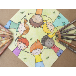 Giotto Lápices de Colores Stilnovo Tones Piel Caja 12 Colores