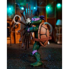 NECA Teenage Mutant Ninja Turtles Figura Ultimate Donatello Comics Tortugas Ninja, 18cm Articulada con Accesorios