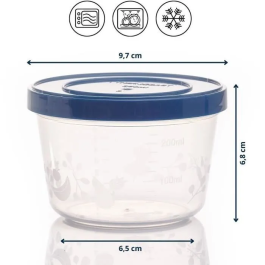 Thermobaby 5 Cajas de Almacenamiento de 250 ml para Conservar y Calentar Comidas Infantiles