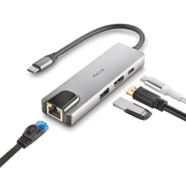 NGS WonderDock Supra WONDERDOCKSUPRA Docking USB Tipo-C con HDMI 4K, USB-C PD 100W, USB 3.0 y RJ45 Gigabit