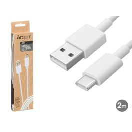 Argon Cable USB C a USB C Blanco 2 Metros PVC 2A Precio: 53.2521. SKU: B1GWRDM4NG