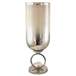 DKD Home Decor Jarrón Champan de Cristal y Aluminio Desmontable, 44 cm de Altura, 15x15 cm Precio: 59.98999952. SKU: S3039897