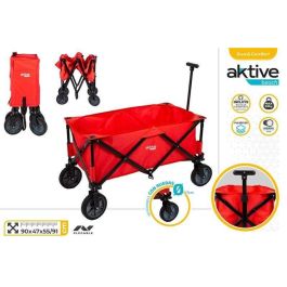 Carro portatodo playa rojo aktive . soporta 60kg 90x47x55/91cm Precio: 75.9517. SKU: B139KEHJ2N