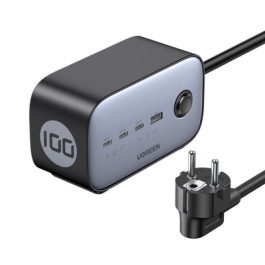UGREEN 60113 Base de Enchufe con 1 Salida AC Tipo C, 4 Puertos USB, Cable 1,8 m, 3680 W, Negro Precio: 514.79000001. SKU: B1AVYQWQAE